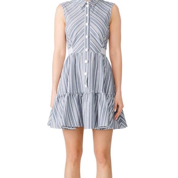 Anthropologie Prose & Poetry Striped Mini Dress, Size Small - Picture 2 of 16
